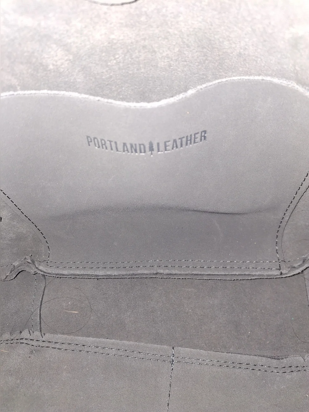 Portland Leather Madison Shoulder Bag Smoke Gray Suede NWOT - Picture 5 of 6